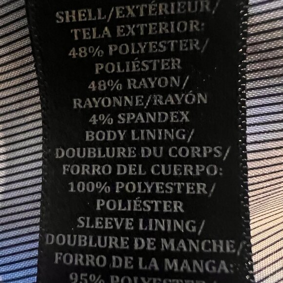 Ann Taylor Black Suiting Blazer, Single Button / Longer Fit - Picture 5 of 8